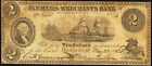 New ListingWashington Dc Farmers and Merchants Bank $2 May 23 1862 Dc930-10