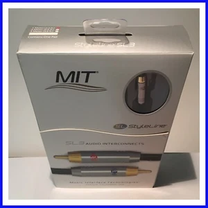 PAIR CABLES MIT STYLELINE SL3 SL 3 RCA AUDIO 1 METERS NEW      - Imagen 1 de 1