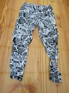 joe fresh kids black white leafly pants sz m (7/8) - Picture 1 of 5