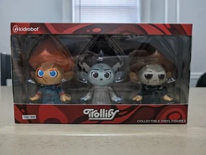 Coleccionables 184/300 de Trollify Chucky, Bride of Frankenstein y Michael Myers - Imagen 1 de 8