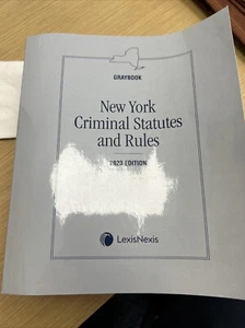 New York Criminal Statutes And Rules 2023 Edition Greybook - Picture 1 of 1