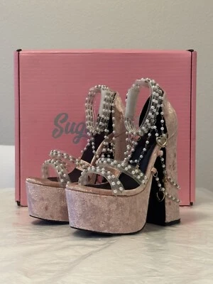 Dolls Kill Holy Revelation Platform Heels by Sugar Thrillz, Size 5 - Image 1 of 4