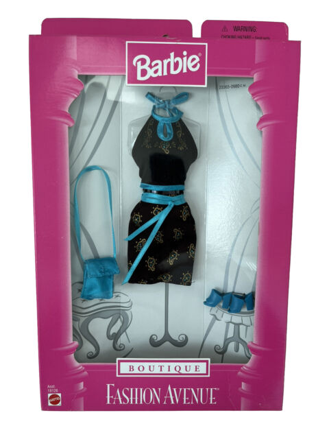 Roupa De Boneca Barbie - Vestido Azul Metálico