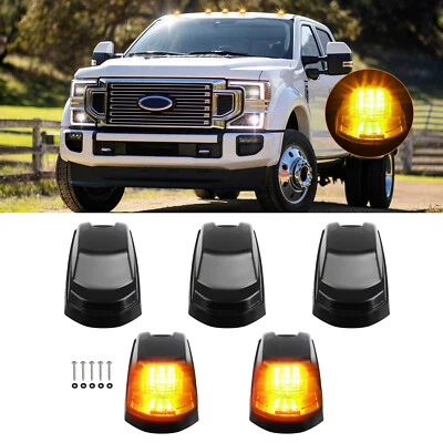 5  For 2017-2022 Ford F250 F350 Super Duty Cab Marker Rooftop Running Light New - Imagem 1 de 4