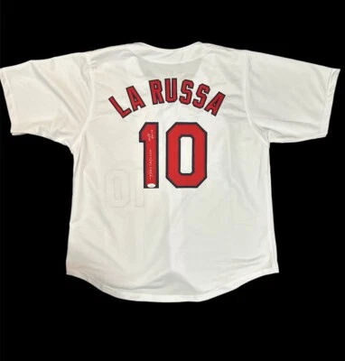 St Louis Cardinals Tony Larussa Signed Custom Jersey w/ JSA Cert - Image 1 of 3