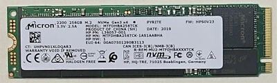 NEW - HP Pavilion 15-DY1091WM 256GB SSD NVMe M.2 L63571-001 Micron MTFDHBA256TCK - Image 1 of 4