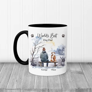 World's Best Dog Dad Mug Coffee Tea Cup Father's Day Birthday Gift for Him - Picture 1 of 17