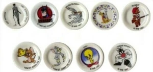 1997 ALCARA ASSIETTES B.D. DESSIN ANIME FEVE PORCELAINE 3D au choix