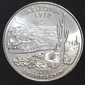 2008-P 25C State Quarter Arizona BU CLAD (I choose) ur - Picture 1 of 2