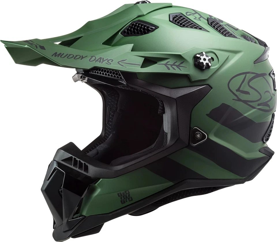 Casco de motocicleta de carga LS2 Subverter Evo para adultos mate verde militar talla XL Foto 1 de 1