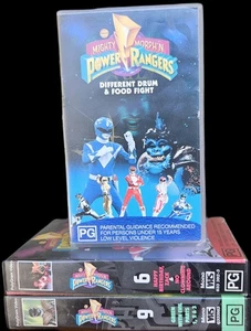 Mighty Morph'n Power Rangers VHS Cassette Tape 3 6 9 Free Fast Despatch Post Aus - Picture 1 of 8