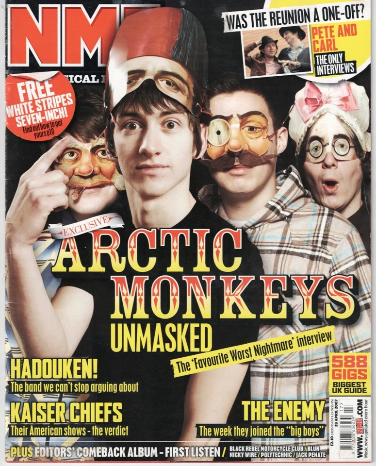 NME MAGAZINE 2007 Arctic Monkeys/Editors/Kaiser Chiefs/Hadouken - Image 1 of 1