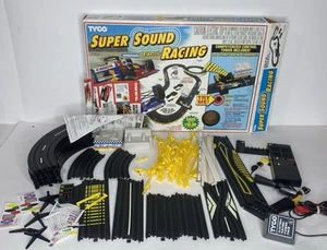 Vintage TYCO 1992 Super Sound Racing Slot Cars Race Track Set Missing Cars - Picture 1 of 9