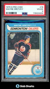 1979 O-PEE-CHEE OPC #18 WAYNE GRETZKY ROOKIE RC OILERS HOF VG-EX PSA 4 - Picture 1 of 3