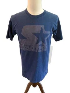 Vintage Starter blaues T-Shirt, großes Logo, Herren Gr. M Einzelnaht - Bild 1 von 4