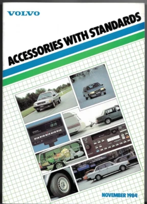 Accesorios Volvo 1984-1985 UK Market Folleto 340 360 240 260 740 serie 760 Foto 1 de 2