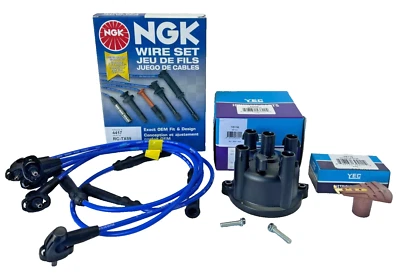 Japan Tune-Up Kit Wires + Cap + Rotor fits for Toyota Truck 4Runner 2.4L 22RE - Image 1 of 4