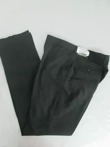 Edwards Men Pants dress Gray 28 30 32 34 36 38 40 44 50 unhem flat wool NEW 2733 - Picture 1 of 9