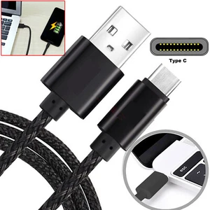 HeavyDuty USB Type C Charging Cable Braided Fast Phone Charger Long Lead 1/2m 3m - Picture 1 of 16