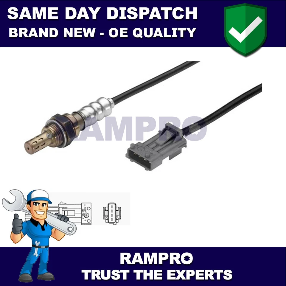 Sensore ossigeno lambda anteriore Rampro adatto a Vauxhall Signum 2003-2008 2.0 4 fili - Immagine 1 di 1