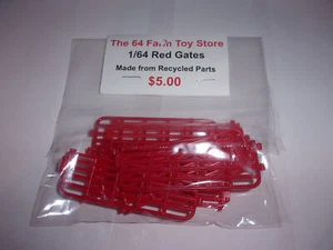 1/64 Ertl Farm Country 10 Pack of Red Gates - Picture 1 of 1