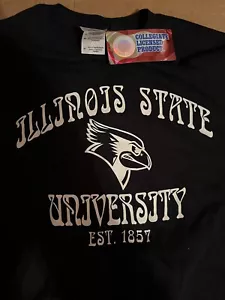 ISU Illinois State University Redbirds College new T-Shirt Black men unisex - Picture 1 of 3