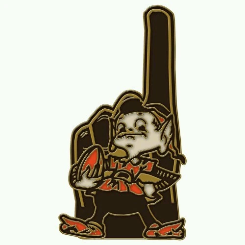 CLEVELAND BROWNS ELF BROWNIE COLLECTOR'S PIN NEW MINT CONDITION  - Image 1 of 1