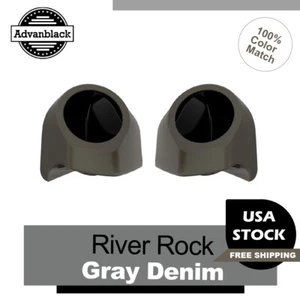 Vainas de altavoces Advanblack River Rock gris mezclilla de 6,5" para Harley King Tour Pack - Imagen 1 de 9