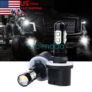 880 899 LED Fog Light Bulbs Driving Lamp White For Nissan Titan 2004-2015 2PCS - Foto 1 di 11