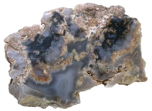 1318 Gram 46.5 Ounce Banded Mohave Blue Gray Agate Chalcedony Cab Rough EBS1521 - Picture 1 of 5