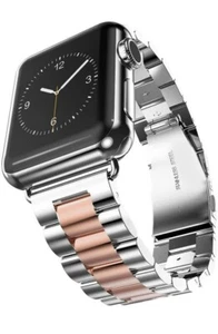 Apple Watch Band,stainless steel(Silver/Rose Gold,38mm).New - Picture 1 of 5