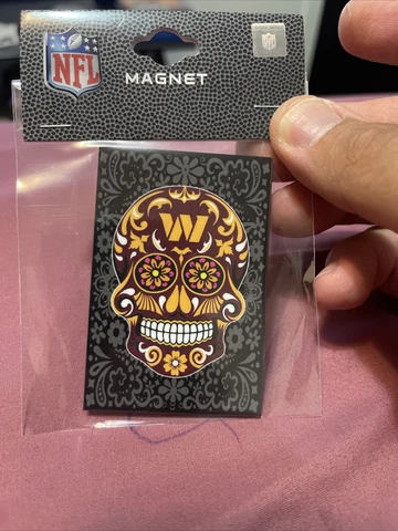 Washington Commanders Sugar Skull Magnet 🧲 2x3  NFL Cover