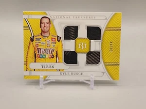 Kyle Busch 2022 National Treasures #QRU-KBU Quad Race Used Tires #'d /49  - Picture 1 of 2