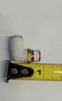 SMC KQ2L06-01AS MALE ELBOW 6MMx1/8"NPT push-to-connect Elbow **10-pack** - Image 1 of 2