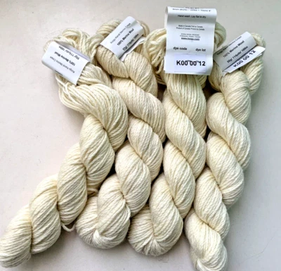4 - Koigu Kersti Merino  Crepe - K00 00 Natural  - 50g/114yds - 100% Merino Wool - Image 1 of 4