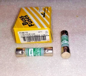 BUSSMANN FNM-10 10 AMP DUAL ELEMENT SICHERUNGEN - 2 Stück - Bild 1 von 1