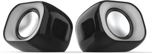HP USB Desktop 2.0 Stereo Multimedia Speaker Speakers for PC Notebook Laptop - Picture 1 of 5