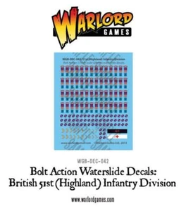51ª División de Infantería Británica (Highland) - Calcomanías de acción Bolt - Imagen 1 de 1
