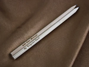 Set of 2 Personalised Message Engraved Natural Pencil Gifts - Teacher's Gift - B - Picture 1 of 4