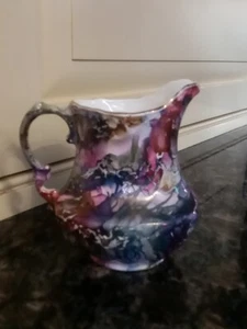 Helen Bull Ceramics Visions Bone China Multi - Colour Marbled Lustre Milk Jug - Picture 1 of 8