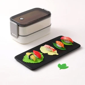 1Set Leaf Bento Dish Cup Lunch Separator Sushi Rice Ball Mat Decor Accessories - Picture 1 of 12