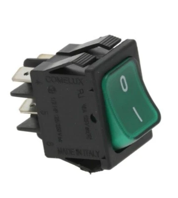 PAVONI Interruttore Bipolare Luminoso Verde per Macchina da Caffè PROFESSIONAL