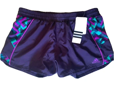 NEW adidas [S] Women's ROYALTY Running/Gym/Yoga Shorts-Dark Violet 107783601 - Image 1 of 2