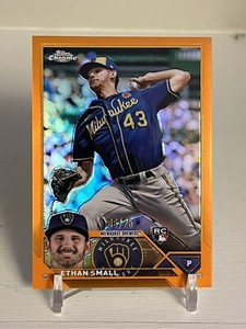 2023 Topps Chrome Ethan Small Orange Refractor 06/25 (RC)