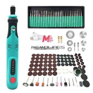 Rotary Electric Mini Drill Grinder Grinding Set Polishing Carving DIY Tool Kit - Picture 1 of 18