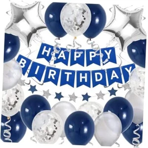 Blue Birthday Party Decorations, Birthday Decorations for Men Women Boys - Picture 1 of 7