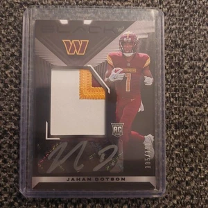 Jahan Dotson RPA. #105/199. 2022 Panini Black. Karte 214. - Bild 1 von 3