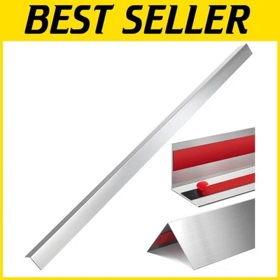 10 elegantes protetores de canto de aço inoxidável - 48" para casa e negócios - Imagem 1 de 4