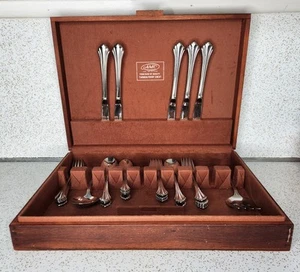 Set Of 34 Oneida USA BANCROFT Stainless Silverware Flatware Forks Spoons Knives - Picture 1 of 12