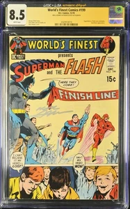 World's Finest #199 signiert von Neal Adams CGC 8.5 DC 1970 Superman vs Flash Race - Bild 1 von 2